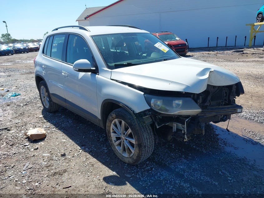 2017 Volkswagen Tiguan VIN WVGAV7AX4HK044962 IAAI salvage auction — FRONT END, Salvage Title, sold $450 on 2026-07-08 (photo 1)