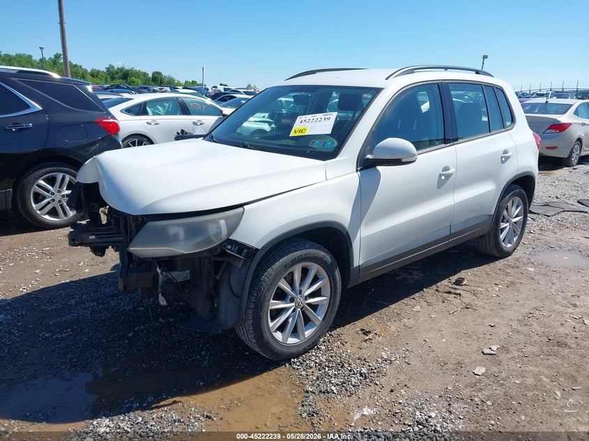 2017 Volkswagen Tiguan VIN WVGAV7AX4HK044962 IAAI salvage auction — FRONT END, Salvage Title, sold $450 on 2026-07-08 (photo 2)