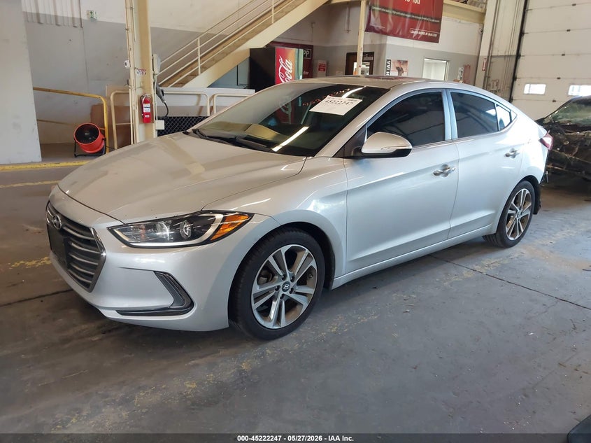 2017 Hyundai Elantra VIN KMHD84LF6HU153547 IAAI salvage auction — REAR END, Salvage (Oregon), sold $2,000 on 2026-07-30 (photo 2)