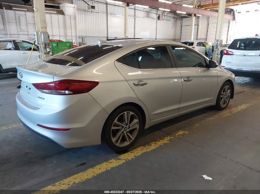 2017 Hyundai Elantra VIN KMHD84LF6HU153547 IAAI salvage auction — REAR END, Salvage (Oregon), sold $2,000 on 2026-07-30 (photo 4)
