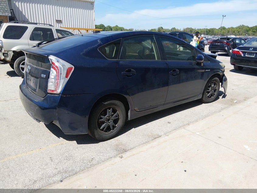 2012 Toyota Prius VIN JTDKN3DU6C1601243 IAAI salvage auction — ALL OVER, Salvage Title, sold $300 on 2026-07-21 (photo 4)