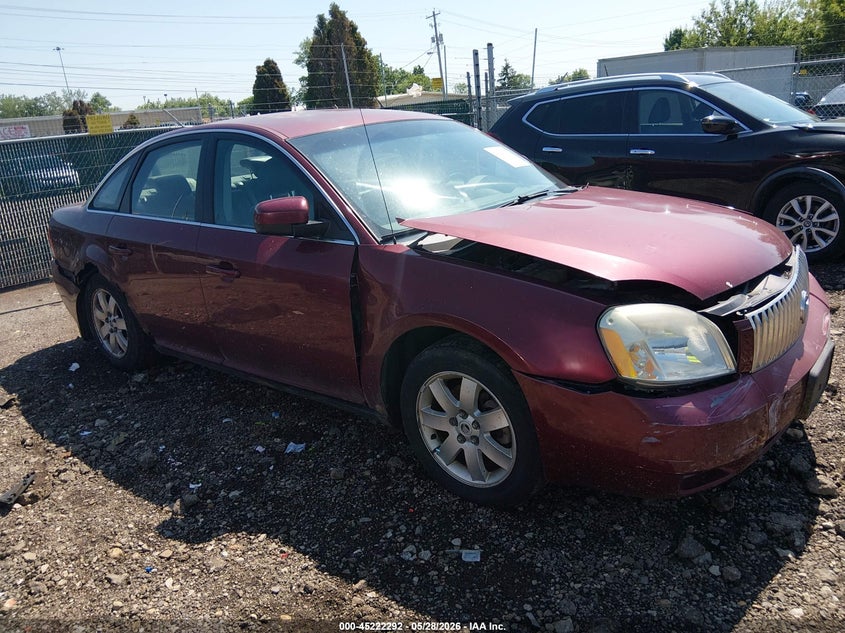 2007 Mercury Montego VIN 1MEHM40117G606060 — IAAI salvage auction photo