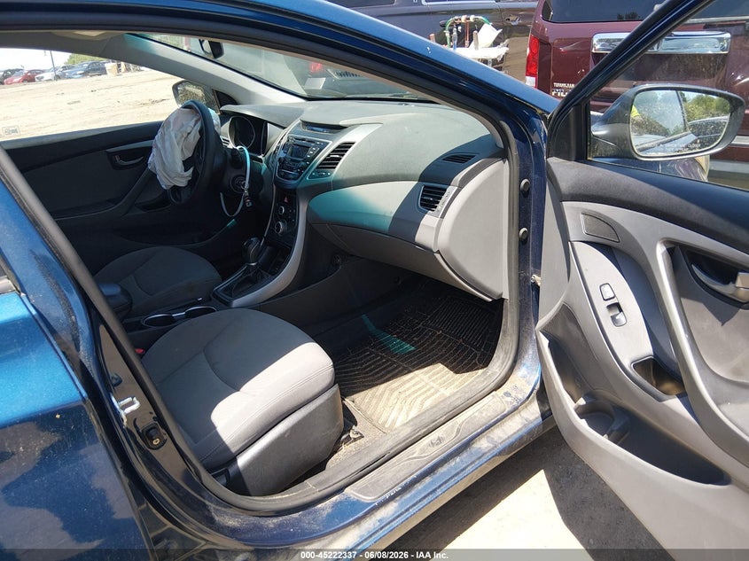 2016 Hyundai Elantra VIN KMHDH4AE0GU517535 IAAI salvage auction — LEFT FRONT, Salvage Title, sold $750 on 2026-07-14 (photo 5)