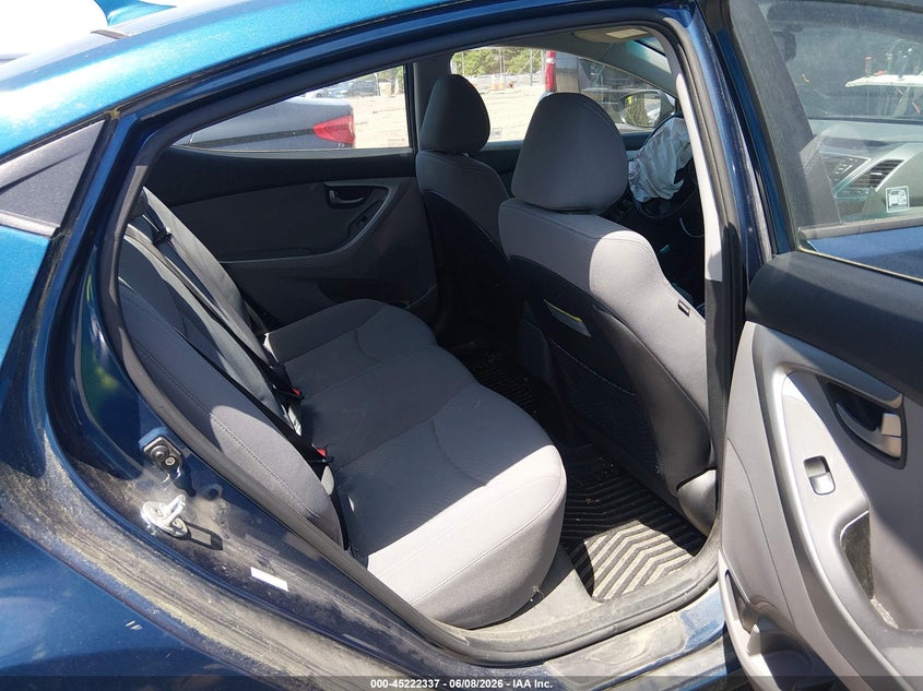2016 Hyundai Elantra VIN KMHDH4AE0GU517535 IAAI salvage auction — LEFT FRONT, Salvage Title, sold $750 on 2026-07-14 (photo 8)