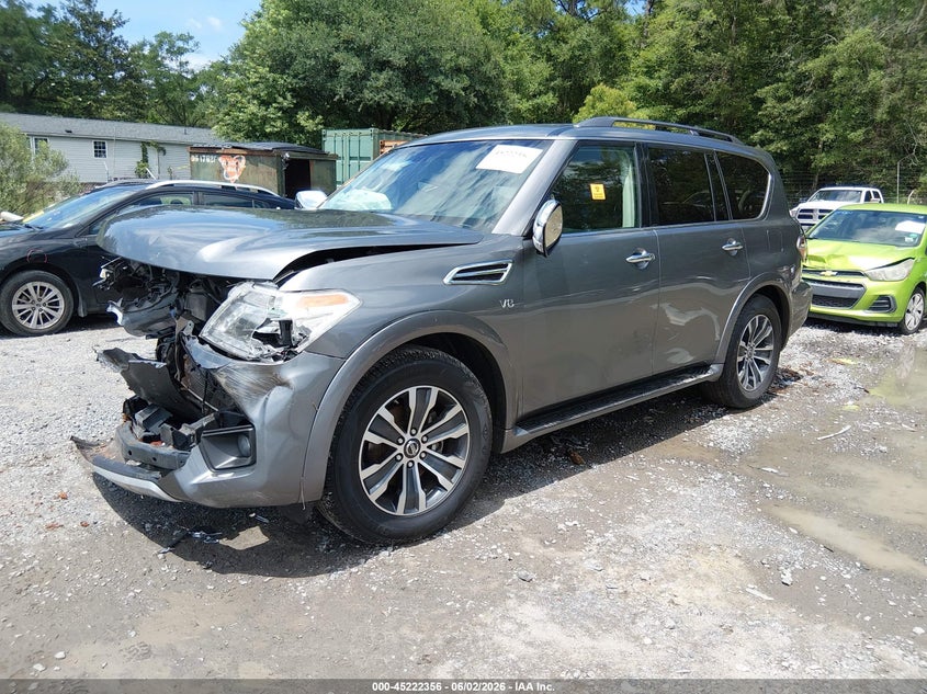 2017 Nissan Armada VIN JN8AY2ND6H9003176 IAAI salvage auction — RIGHT FRONT, Salvage Title, sold $1,750 on 2026-07-14 (photo 2)