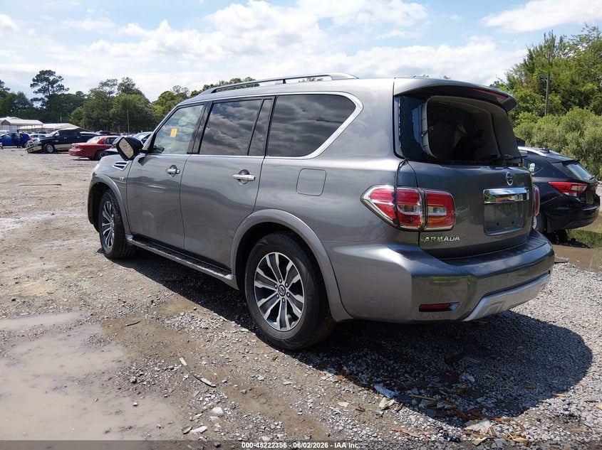2017 Nissan Armada VIN JN8AY2ND6H9003176 IAAI salvage auction — RIGHT FRONT, Salvage Title, sold $1,750 on 2026-07-14 (photo 3)
