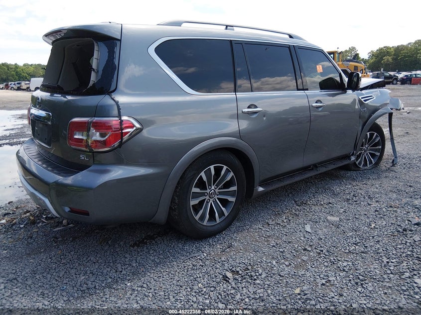 2017 Nissan Armada VIN JN8AY2ND6H9003176 IAAI salvage auction — RIGHT FRONT, Salvage Title, sold $1,750 on 2026-07-14 (photo 4)