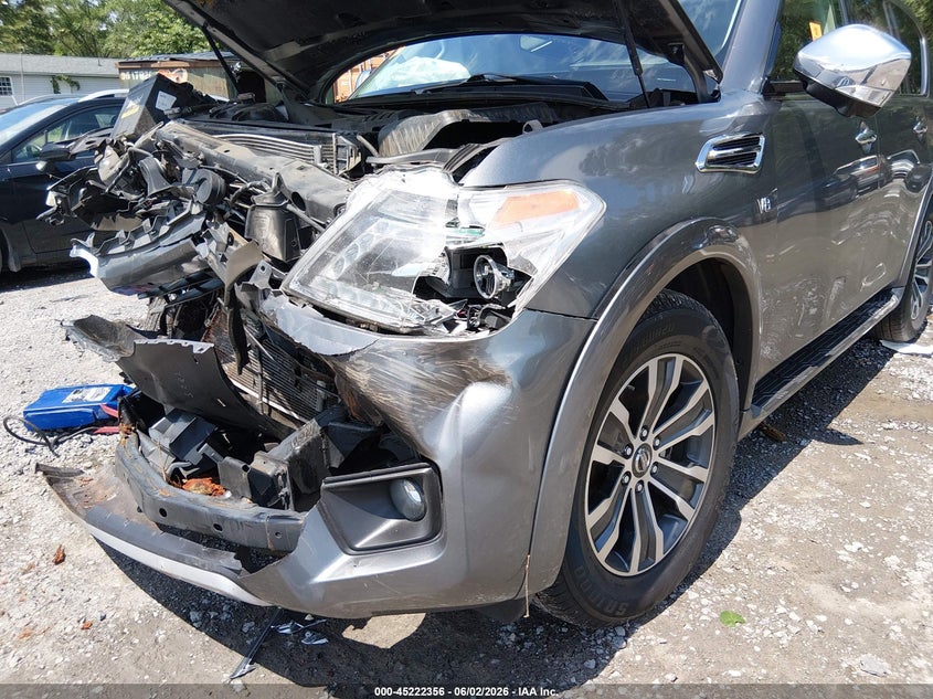 2017 Nissan Armada VIN JN8AY2ND6H9003176 IAAI salvage auction — RIGHT FRONT, Salvage Title, sold $1,750 on 2026-07-14 (photo 6)