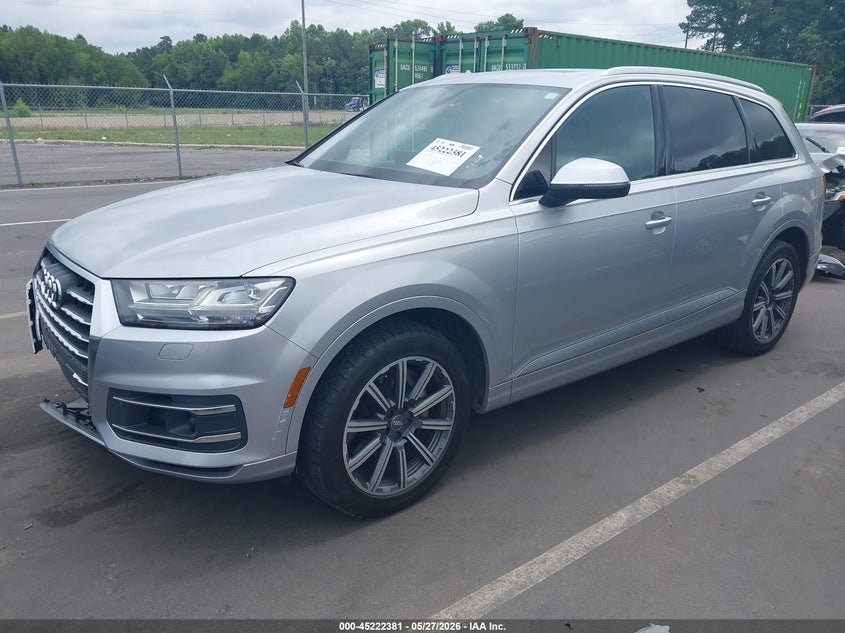 2017 Audi Q7 VIN WA1LAAF7XHD006424 IAAI salvage auction — RIGHT FRONT, Salvage Title, sold $6,000 on 2026-07-31 (photo 2)