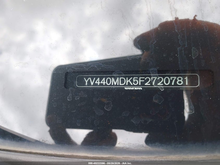 2015 Volvo Xc60 VIN YV440MDK5F2720781 IAAI salvage auction — LEFT SIDE, Clear (Oklahoma), sold $1,250 on 2026-07-15 (photo 9)