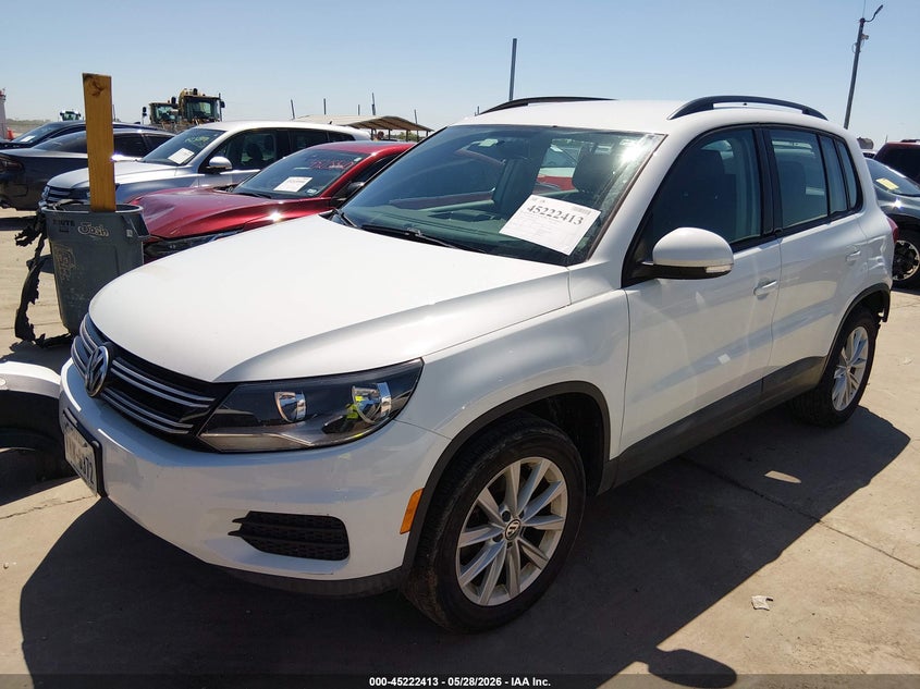 2017 Volkswagen Tiguan VIN WVGAV7AX9HK055004 IAAI salvage auction — REAR END, Original (Texas), sold $2,900 on 2026-07-28 (photo 2)