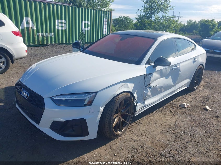 2021 Audi S5 VIN WAUC4CF57MA037081 IAAI salvage auction — LEFT FRONT, Salvage Title, sold $12,350 on 2026-09-29 (photo 6)