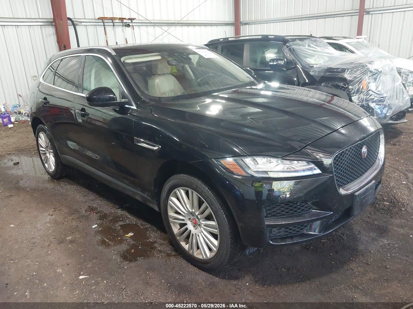 2020 Jaguar F-pace VIN SADCN2GX2LA645376 IAAI salvage auction — LEFT SIDE, Salvage Title, sold $5,350 on 2026-07-23 (photo 1)