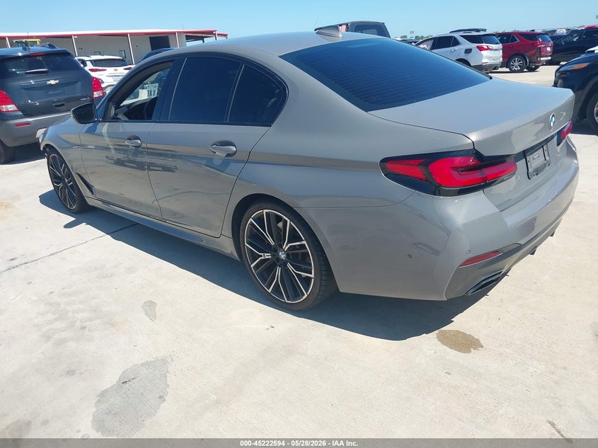 2021 BMW 5er VIN WBA53BH00MCF08129 IAAI salvage auction — FRONT END, Salvage Title, sold $13,900 on 2026-08-07 (photo 3)