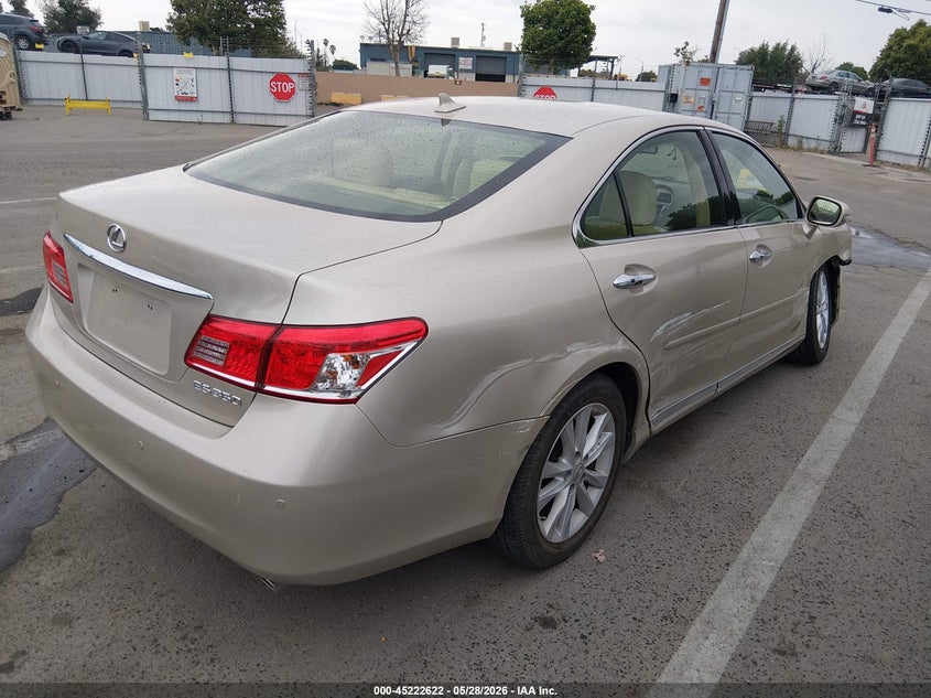 2012 Lexus ES VIN JTHBK1EG8C2486451 IAAI salvage auction — SIDE, Salvage Title, sold $4,150 on 2026-07-10 (photo 4)