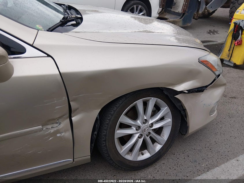 2012 Lexus ES VIN JTHBK1EG8C2486451 IAAI salvage auction — SIDE, Salvage Title, sold $4,150 on 2026-07-10 (photo 6)