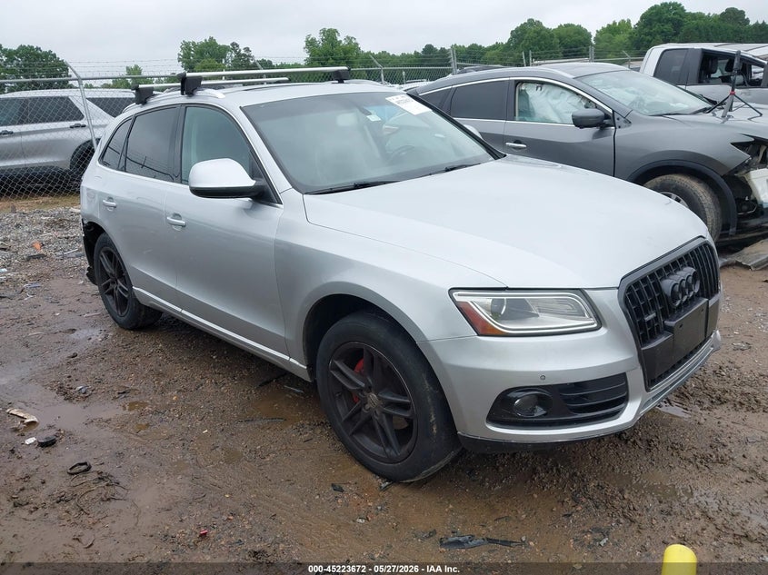 2014 Audi Q5 VIN WA1LFAFP2EA081567 IAAI salvage auction — REAR END, Salvage Title, sold $2,100 on 2026-07-06 (photo 1)