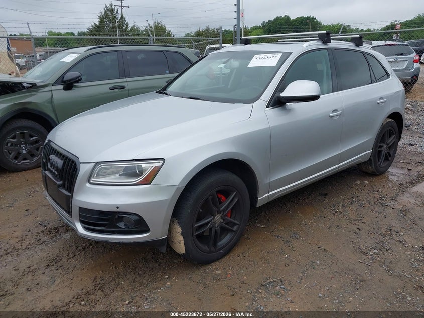 2014 Audi Q5 VIN WA1LFAFP2EA081567 IAAI salvage auction — REAR END, Salvage Title, sold $2,100 on 2026-07-06 (photo 2)