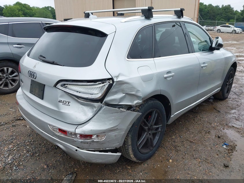 2014 Audi Q5 VIN WA1LFAFP2EA081567 IAAI salvage auction — REAR END, Salvage Title, sold $2,100 on 2026-07-06 (photo 4)