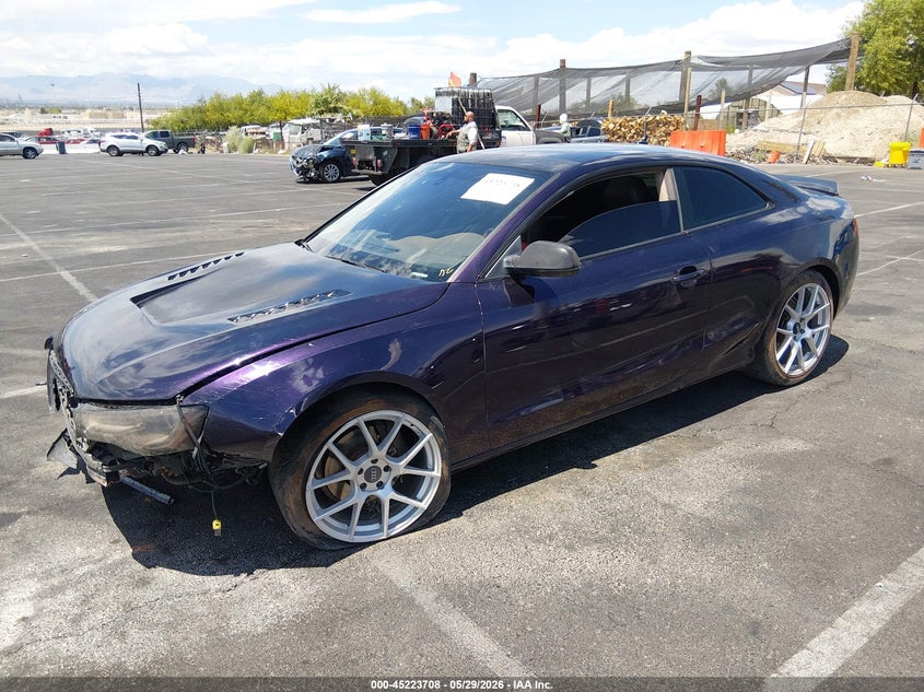 2013 Audi A5 VIN WAULFAFRXDA037593 IAAI salvage auction — FRONT END, Salvage Title, sold $400 on 2026-07-17 (photo 2)