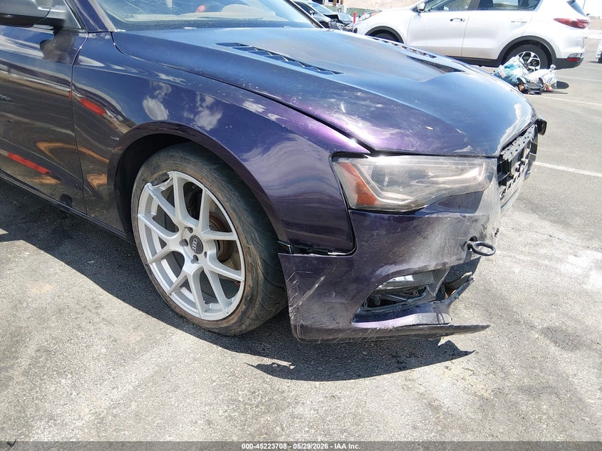 2013 Audi A5 VIN WAULFAFRXDA037593 IAAI salvage auction — FRONT END, Salvage Title, sold $400 on 2026-07-17 (photo 6)