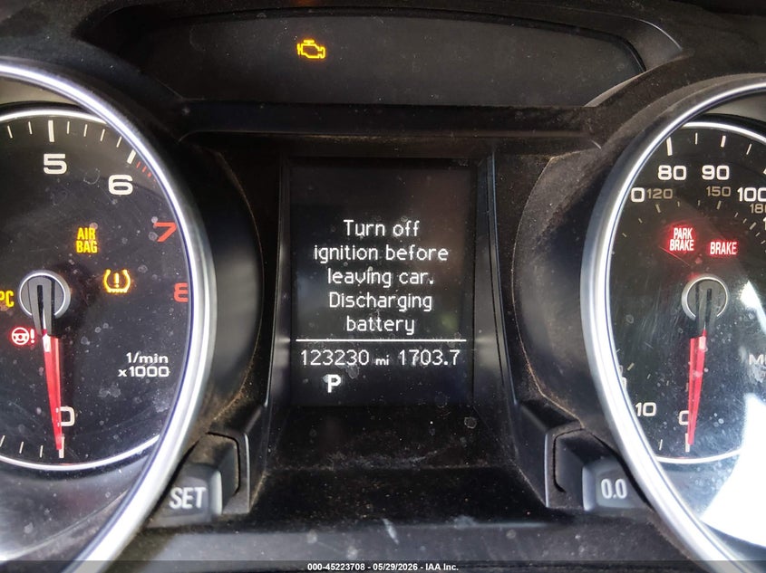 2013 Audi A5 VIN WAULFAFRXDA037593 IAAI salvage auction — FRONT END, Salvage Title, sold $400 on 2026-07-17 (photo 7)