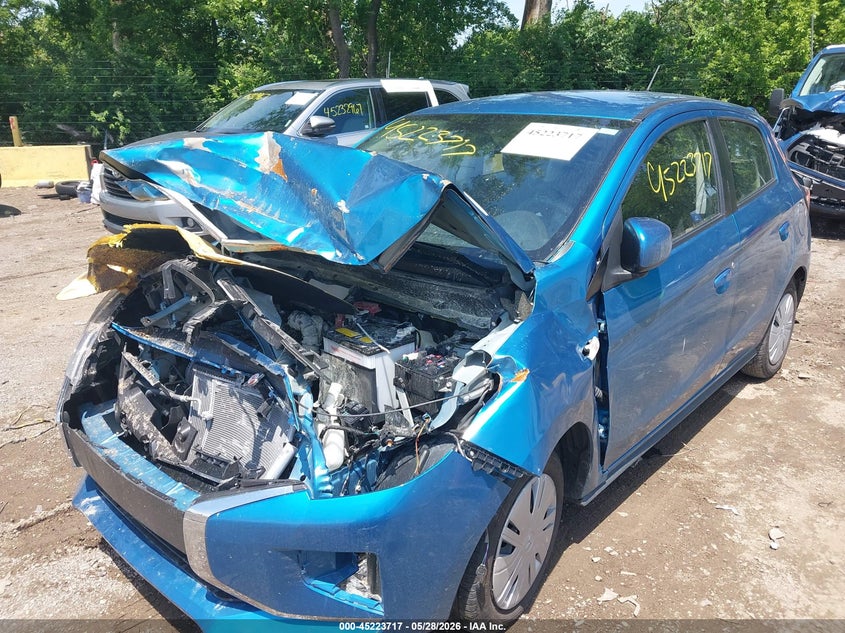 2024 Mitsubishi Mirage VIN ML32AUHJ8RH037809 IAAI salvage auction — FRONT END, Salvage Title, sold $1,000 on 2026-08-02 (photo 6)