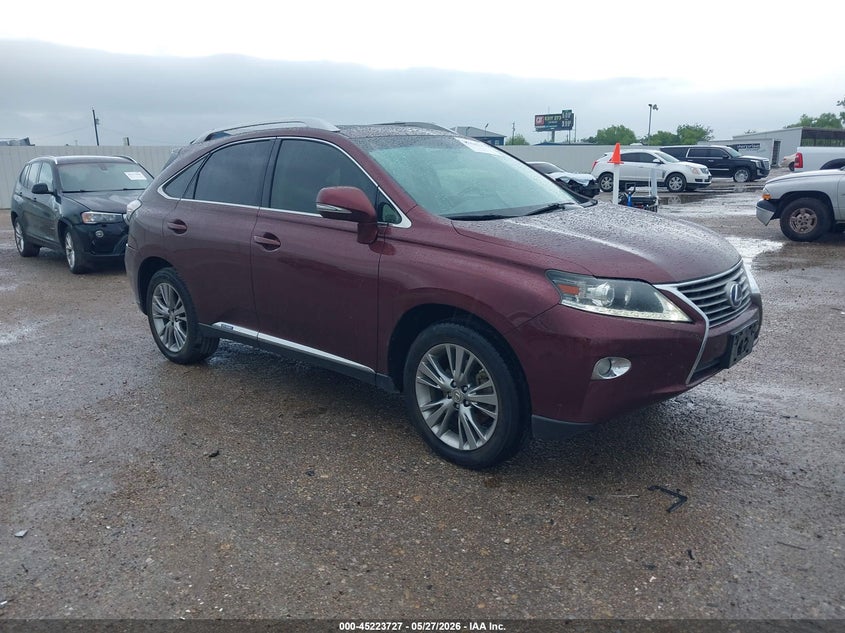 2013 Lexus Rx VIN JTJBC1BA5D2062237 IAAI salvage auction — REAR END, Original (Texas), sold $5,500 on 2026-07-22 (photo 1)