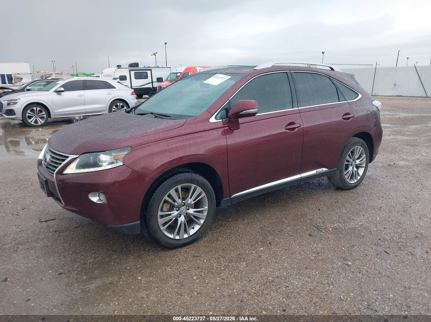 2013 Lexus Rx VIN JTJBC1BA5D2062237 IAAI salvage auction — REAR END, Original (Texas), sold $5,500 on 2026-07-22 (photo 2)