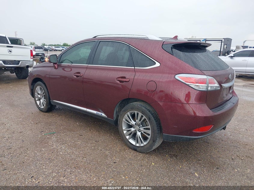 2013 Lexus Rx VIN JTJBC1BA5D2062237 IAAI salvage auction — REAR END, Original (Texas), sold $5,500 on 2026-07-22 (photo 3)