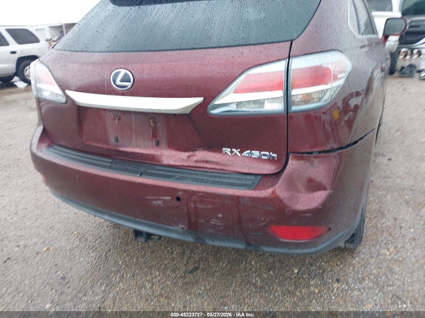 2013 Lexus Rx VIN JTJBC1BA5D2062237 IAAI salvage auction — REAR END, Original (Texas), sold $5,500 on 2026-07-22 (photo 6)
