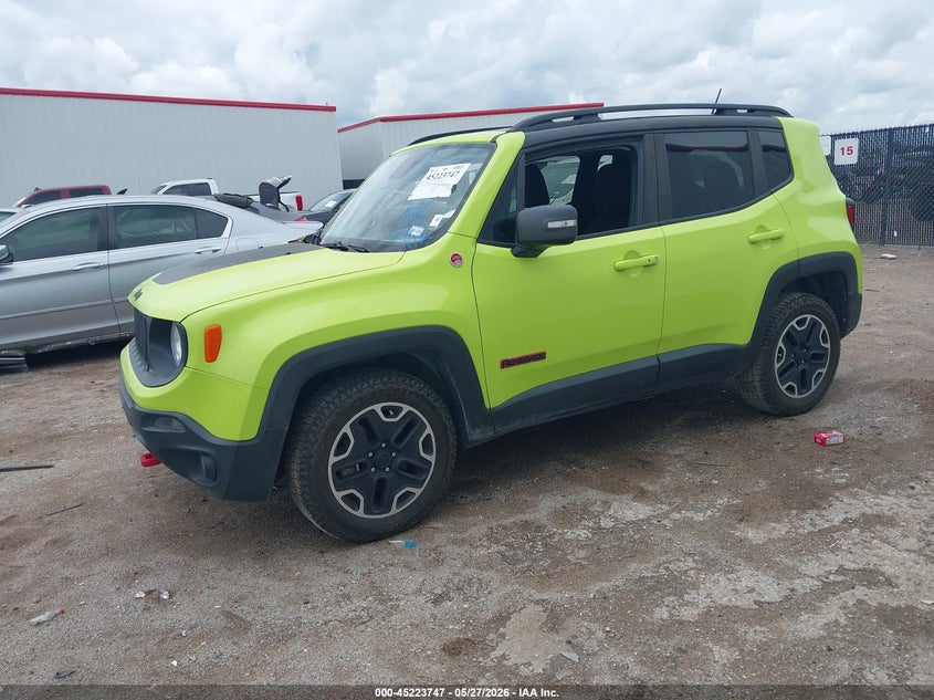 2017 Jeep Renegade VIN ZACCJBCB5HPE76429 IAAI salvage auction — FRONT END, Original (Texas), sold $25 on 2026-07-28 (photo 2)