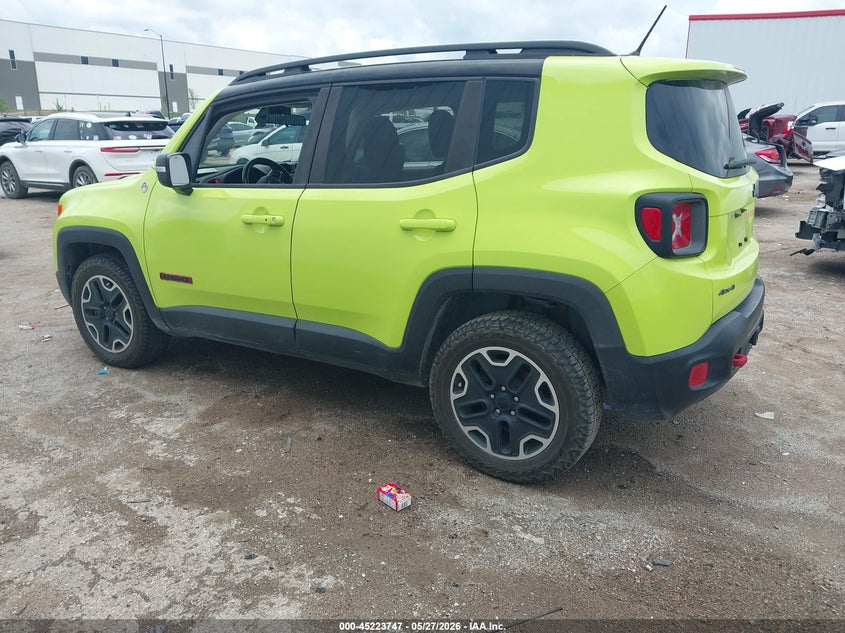 2017 Jeep Renegade VIN ZACCJBCB5HPE76429 IAAI salvage auction — FRONT END, Original (Texas), sold $25 on 2026-07-28 (photo 3)