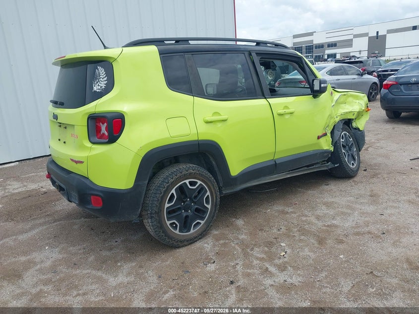2017 Jeep Renegade VIN ZACCJBCB5HPE76429 IAAI salvage auction — FRONT END, Original (Texas), sold $25 on 2026-07-28 (photo 4)