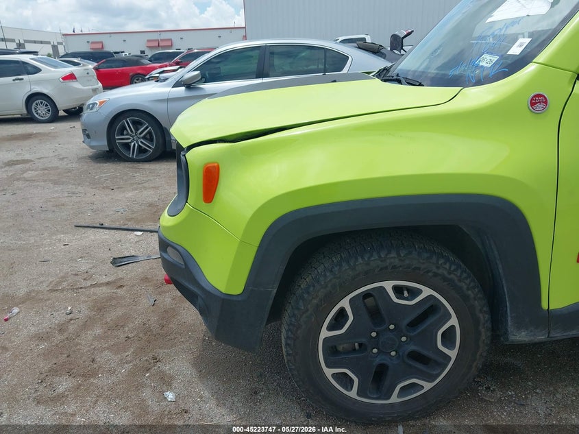 2017 Jeep Renegade VIN ZACCJBCB5HPE76429 IAAI salvage auction — FRONT END, Original (Texas), sold $25 on 2026-07-28 (photo 6)