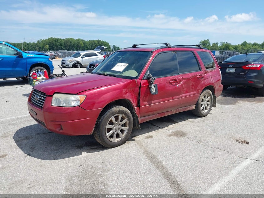 2006 Subaru Forester VIN JF1SG65656G716127 IAAI salvage auction — WATER/FLOOD, Salvage (Indiana), sold $225 on 2026-07-09 (photo 2)
