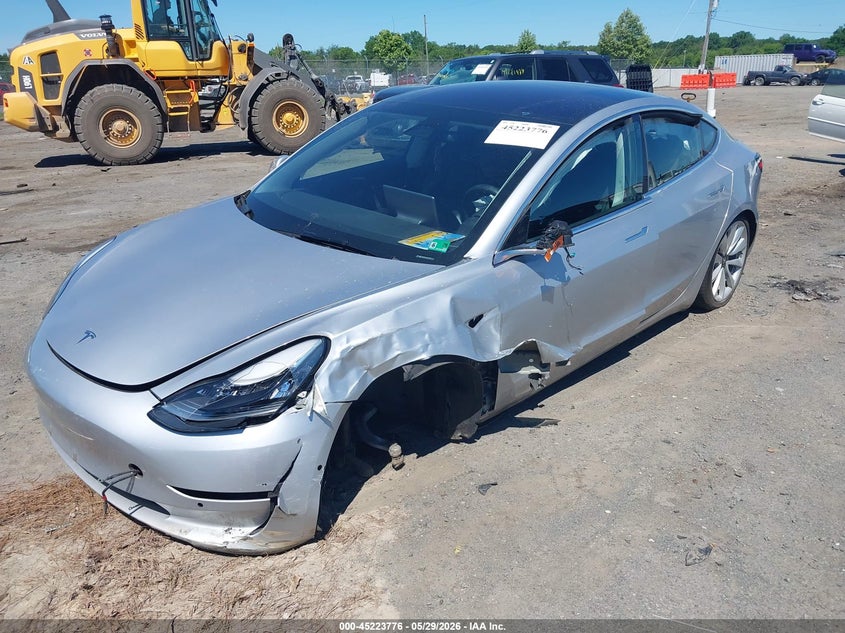 2018 Tesla Model 3 VIN 5YJ3E1EA8JF031117 IAAI salvage auction — LEFT FRONT, Salvage Title, sold $3,300 on 2026-07-16 (photo 2)