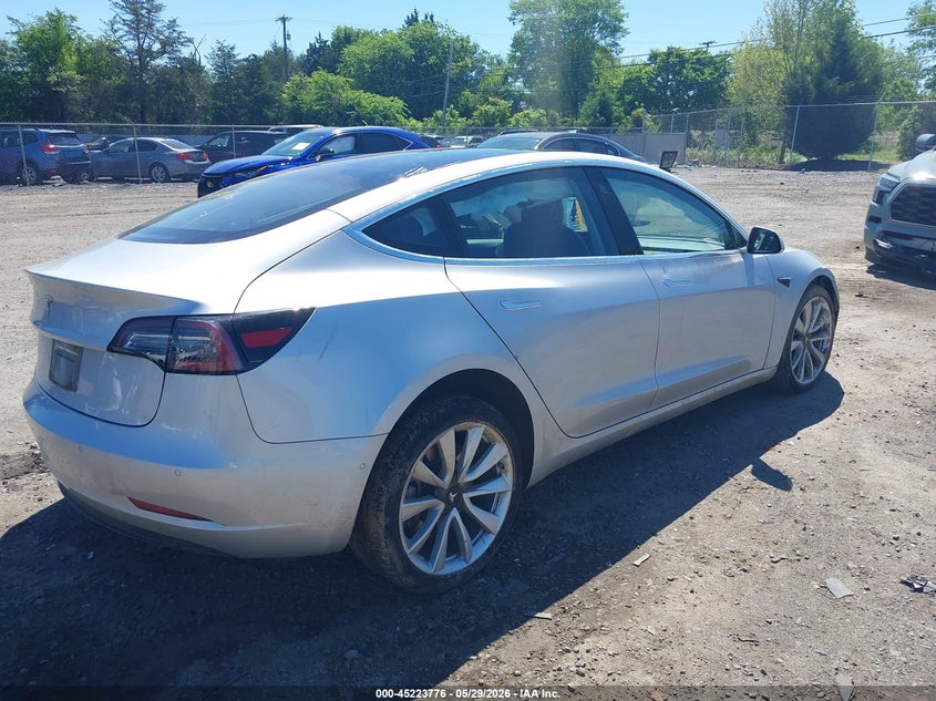 2018 Tesla Model 3 VIN 5YJ3E1EA8JF031117 IAAI salvage auction — LEFT FRONT, Salvage Title, sold $3,300 on 2026-07-16 (photo 4)