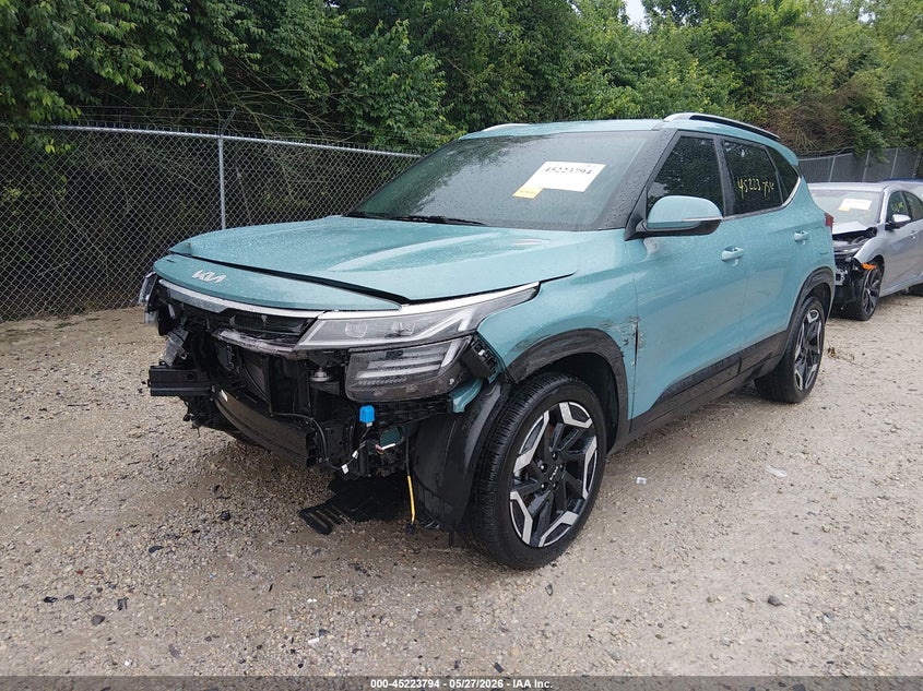 2024 Kia Seltos VIN KNDETCA72R7551447 IAAI salvage auction — FRONT END, Salvage Title, sold $4,200 on 2026-07-14 (photo 2)