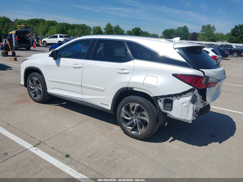 2018 Lexus Rx VIN JTJDGKCA8J2000926 IAAI salvage auction — REAR END, Salvage Title, sold $9,900 on 2026-07-12 (photo 3)