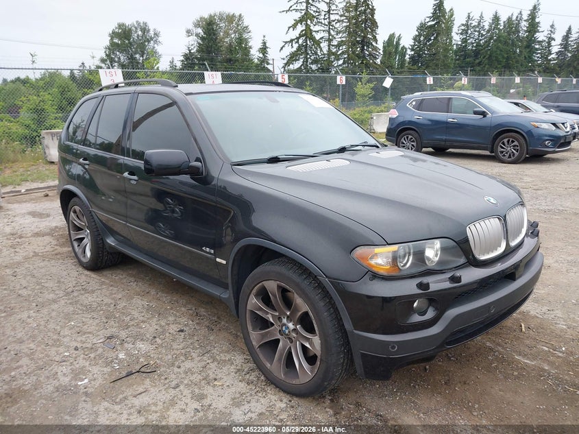 2005 BMW X5 VIN 5UXFA93535LE83316 IAAI salvage auction — REAR END, Bill Of Sale (Washington), sold $3,100 on 2026-07-15 (photo 1)