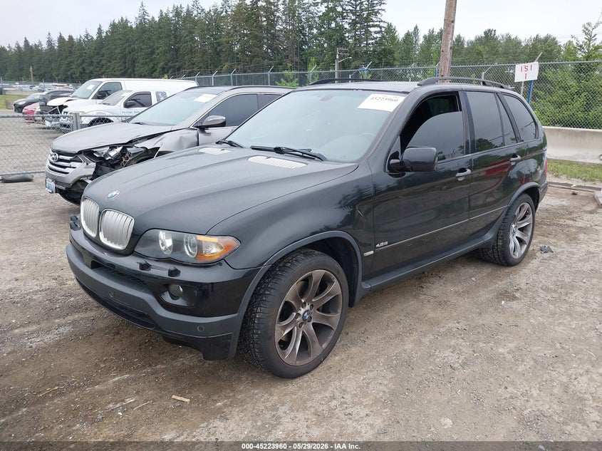2005 BMW X5 VIN 5UXFA93535LE83316 IAAI salvage auction — REAR END, Bill Of Sale (Washington), sold $3,100 on 2026-07-15 (photo 2)