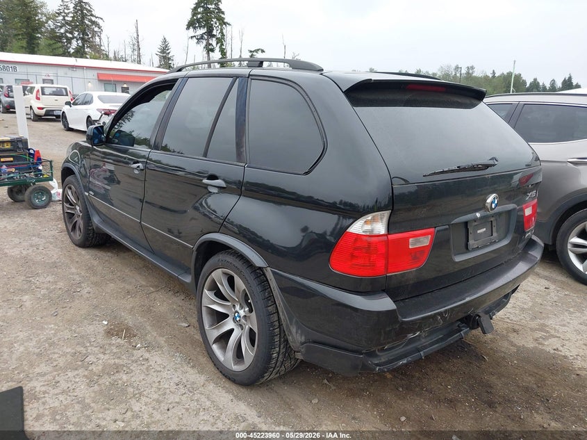 2005 BMW X5 VIN 5UXFA93535LE83316 IAAI salvage auction — REAR END, Bill Of Sale (Washington), sold $3,100 on 2026-07-15 (photo 3)