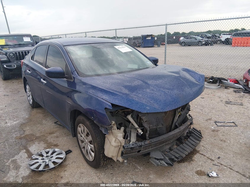 2019 Nissan Sentra VIN 3N1AB7AP4KY349354 IAAI salvage auction — FRONT END, Salvage Title, sold $625 on 2026-07-23 (photo 1)
