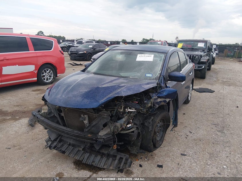 2019 Nissan Sentra VIN 3N1AB7AP4KY349354 IAAI salvage auction — FRONT END, Salvage Title, sold $625 on 2026-07-23 (photo 2)