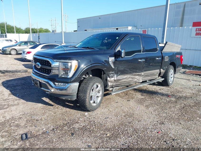 2022 Ford F-150 VIN 1FTFW1E50NFA79614 IAAI salvage auction — SIDE, Salvage Title, sold $15,250 on 2026-08-22 (photo 2)