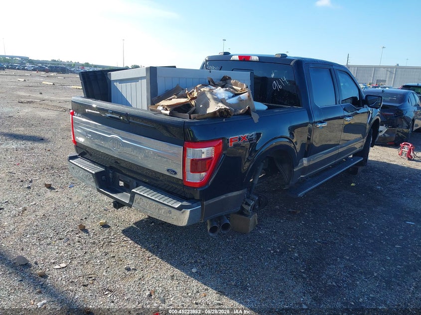 2022 Ford F-150 VIN 1FTFW1E50NFA79614 IAAI salvage auction — SIDE, Salvage Title, sold $15,250 on 2026-08-22 (photo 4)