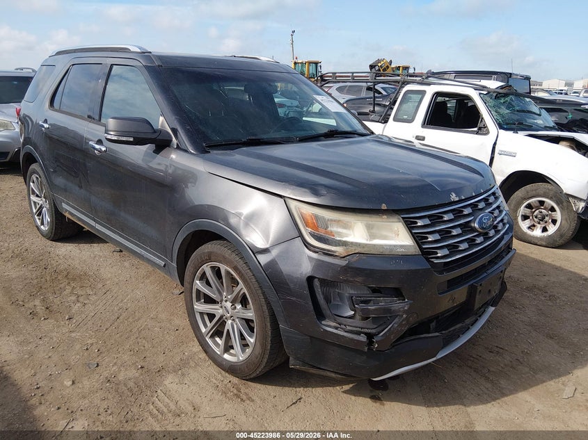 2017 Ford Explorer VIN 1FM5K8F87HGC93356 IAAI salvage auction — FRONT END, Salvage Title, sold $3,900 on 2026-07-23 (photo 1)