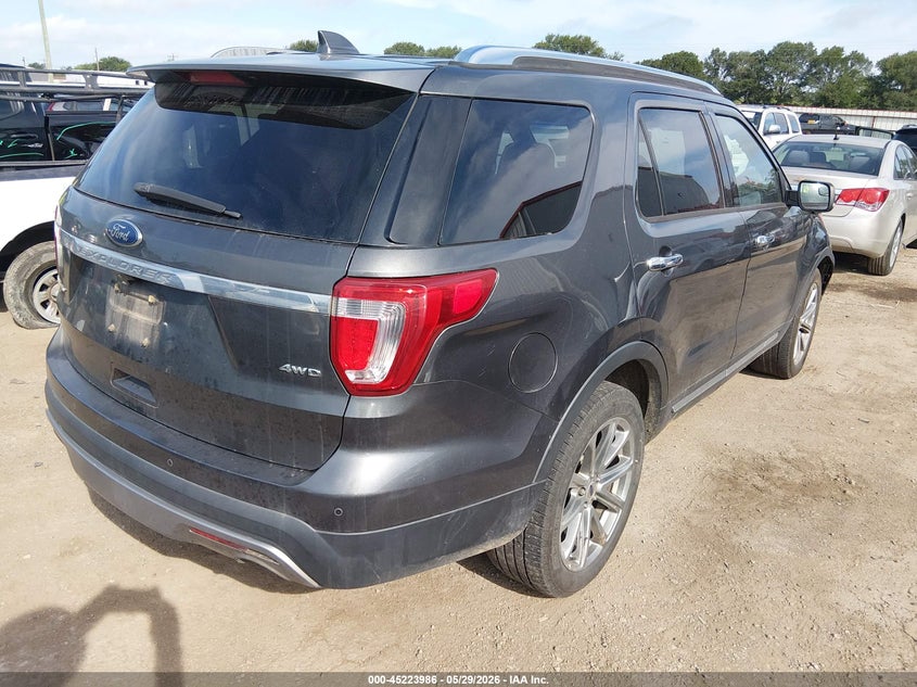 2017 Ford Explorer VIN 1FM5K8F87HGC93356 IAAI salvage auction — FRONT END, Salvage Title, sold $3,900 on 2026-07-23 (photo 4)