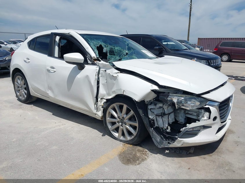 2017 Mazda 3 VIN JM1BN1L36H1115715 IAAI salvage auction — RIGHT SIDE, Salvage Title, sold $1,500 on 2026-07-09 (photo 1)
